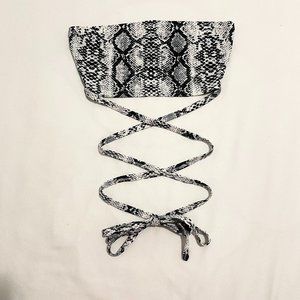NWOT Snake Print Tube Top